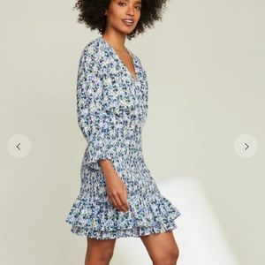 Veronica Beard Darrah Smocked Dress